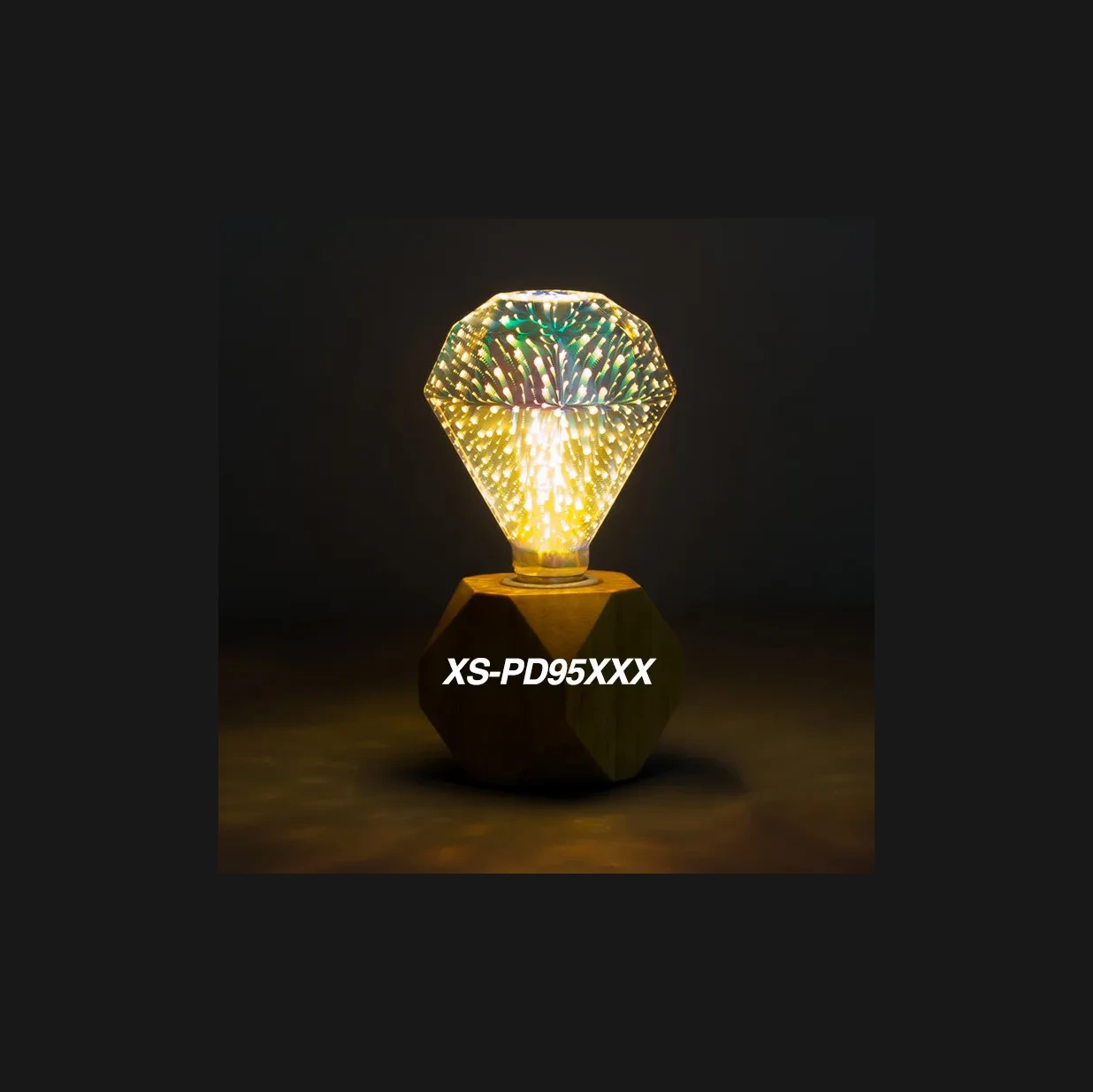 Rainbow Color-Changing Glass LED Bulb