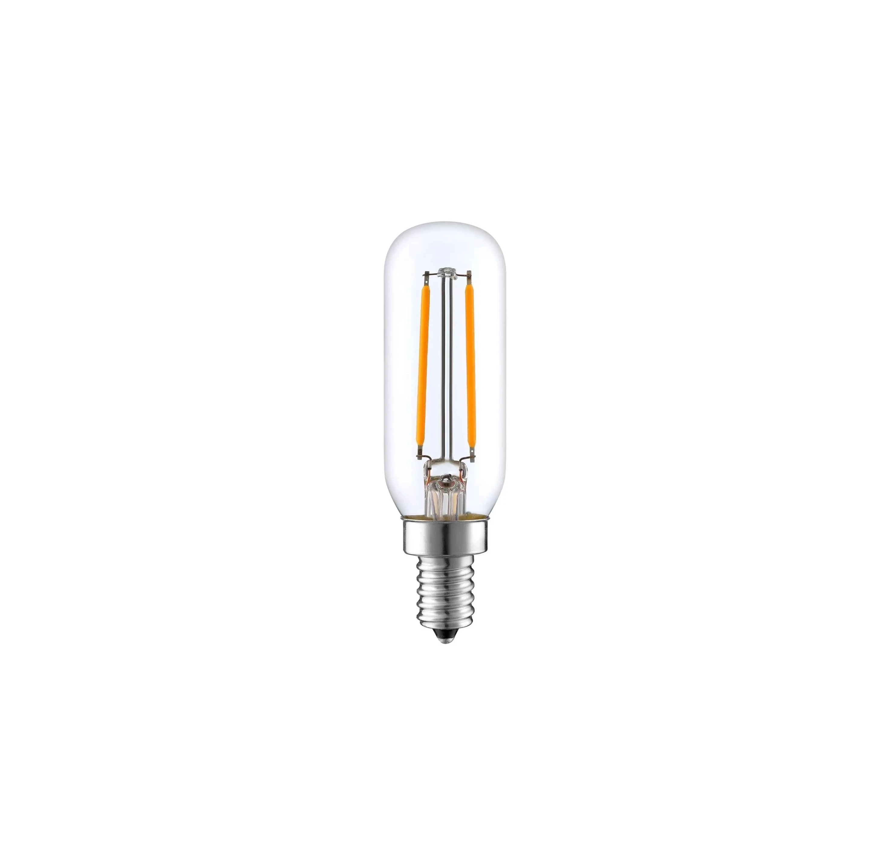 T-Series Vintage LED Filament Tube Bulb — 180–265V / 2W / E14 / 2200K