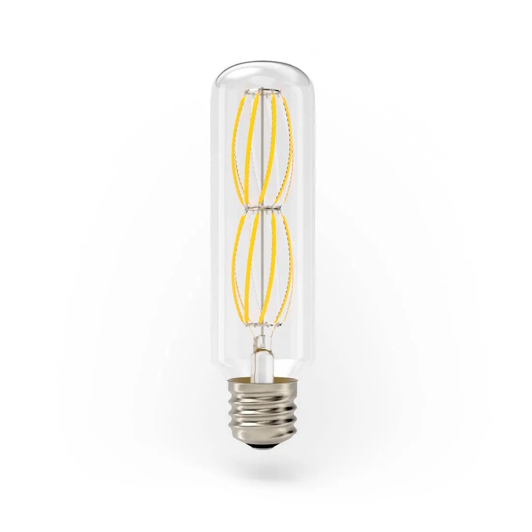 T-Series Vintage LED Filament Tube Bulb - 180–265V 6W E27 3000K